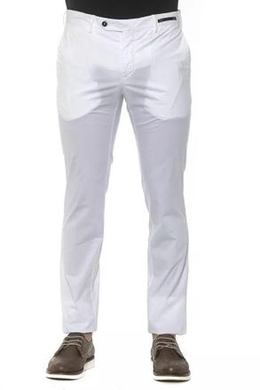 Pantaloni Torino Pt Torino Witte Katoenen Chinos