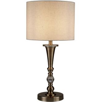 Searchlight Lampada Da Scrivania Contemporanea Oscar Acciaio Ottone Policarbonato 1 Luce E27