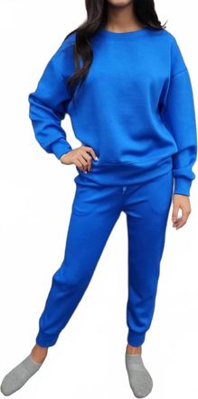 Yelete Modal Pull On Jogger Pants In Royal Blue