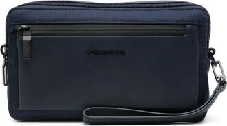Piquadro Clutch met logo - Blauw