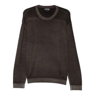 Emporio Armani Heren, Truien, Bruin, Maat: XL Wol