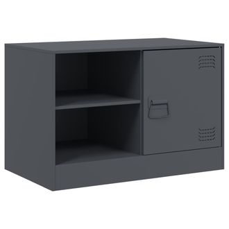 vidaXL Vidaxl - Mueble Para Tv De Acero Gris Antracita 67x39x44 Cm