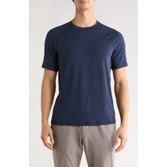 Zella Short Sleeve Performance T-Shirt in Navy Eclipse at Nordstrom Rack, Size Xx-Large