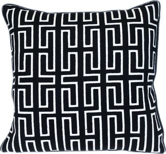 Parkland Collection Milo Embroidered Throw Pillow in Black at Nordstrom Rack
