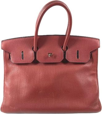 Herm&egrave;s Red Color Rouge H Ardennes Leather Handbag Tote Bag (Pre-Owned)