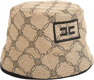 Elisabetta Franchi Accessoires, Dames, Beige, M, Polyester, Stijlvolle Pet voor Trendy Look