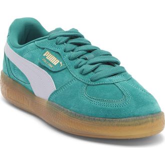 Puma Palermo Moda Xtra Gum Rubber Sneaker in Wild Green/Lilac Crush at Nordstrom Rack, Size 8.5