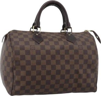 Louis Vuitton Pre-owned Speedy 30 Hand Bag - Dames - Vintage Handtas - Bruin - ONE Size - Leer - Vintage