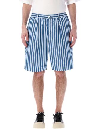 Marni Blue Striped Bermuda Shorts