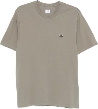 C.P. Company Katoenen T-shirt met logopatch - Grijs