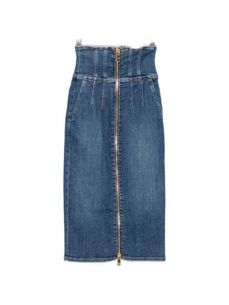 Elisabetta Franchi denim katoenen rok