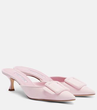 Manolo Blahnik Maysale 50 suede mules