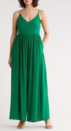 West K Wide Leg Jumpsuit in Kelly Green at Nordstrom Rack, Size X-Small