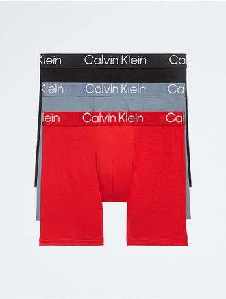 Calvin Klein Mens Ultra Soft Modern 3-Pack Boxer Brief - Multi - XL