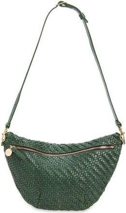 Clare Vivier Grande Woven Leather Belt Bag in Everg at Nordstrom