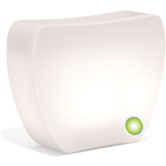 Monacis Monacis - Maceta De Resina Luminosa Lampara 100x31x83x21 Cm Mod. Heart Led 100 Luz Verde