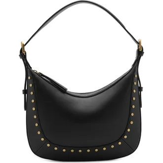 Mango Small Studded Faux Leather Shoulder Bag in Black at Nordstrom
