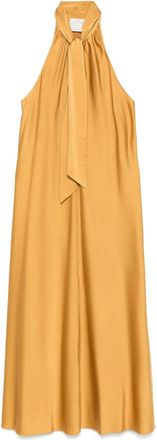 Forte_Forte Abito con scollo allamericana - Giallo