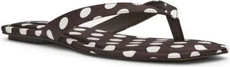 Steve Madden Trella Flip Flop in Black/White at Nordstrom, Size 9.5