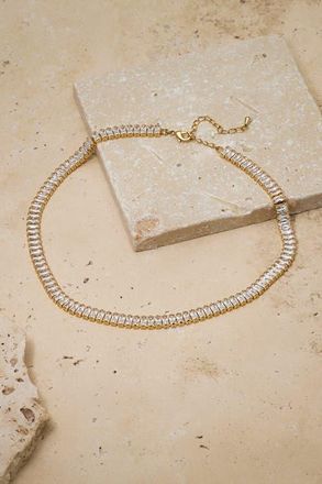 Untamed Petals Polly Crystal Choker in Gold at Nordstrom