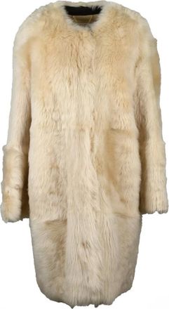 Zimmermann Jassen, Dames, Beige, M, Pelliccia Jas