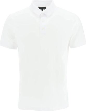 Emporio Armani Stijlvol poloshirt - Heren - Polos - Wit - 3XL - Katoen - Tops