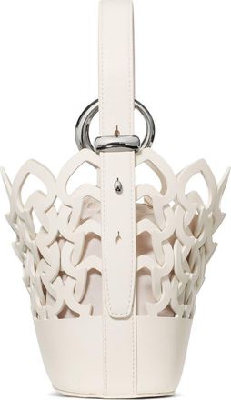 Kate Spade New York halo woven mini bucket bag in Cream at Nordstrom