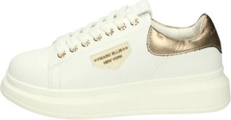 Marc Ellis Low-top Sneakers met Uitneembare Binnenzool - Dames - Sneakers - Wit - 39 EU - Leer - Schoenen