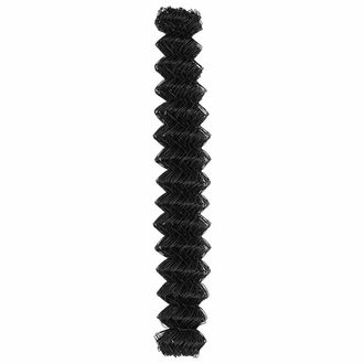 Berkfield Home Chain Link Fence Grey 1.5x10 m Steel