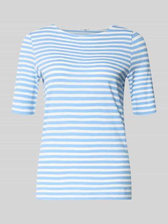 s.Oliver Red Label Relaxed Fit T-Shirt aus reiner Baumwolle in Bleu, Gr&ouml;&szlig;e 34