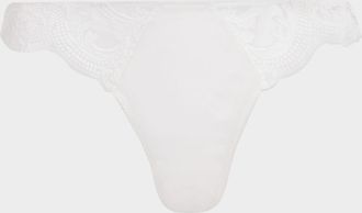 Kiki De Montparnasse Voltaire Silk & Lace Thong