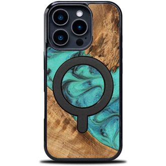 OEM Funda Bewood Unique Para Iphone 16 Pro - Turquesa Con Magsafe