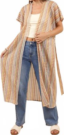 Sadie & Sage Gilded Sky Kimono In Multi