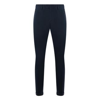 Dondup Broeken, Heren, Blauw, W34, Katoen, Stijlvolle Broek