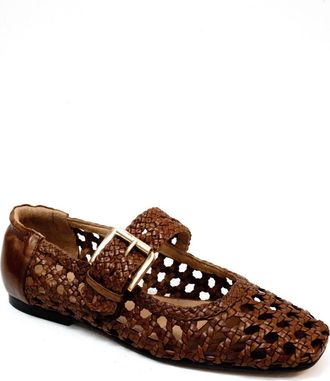 Silent D Womens Carmi Woven Flats In Almond