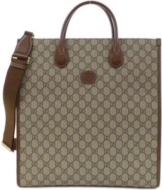 Gucci Pre-owned Handbags, female, Brown, Size: ONE SIZE Pre-owned Fabric gucci-bags