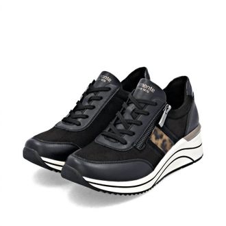 Remonte Womens Eleni 09 Shoes In Black Leopard