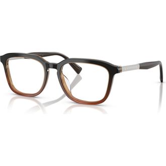 Brunello Cucinelli 53mm Rectangle optical glasses in Black at Nordstrom