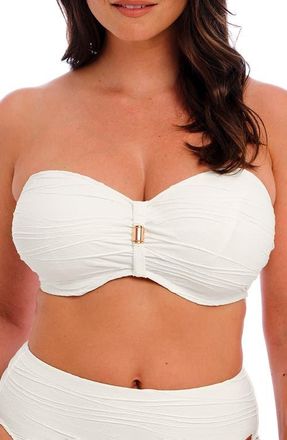 Fantasie Beach Waves Underwire Bandeau Bikini Top in Linen at Nordstrom, Size 32Dd