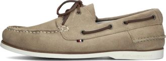 Tommy Hilfiger Schoenen, Heren, Beige, 40 EU, Su&egrave;de, Su&egrave;de Bootschoenen
