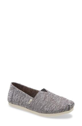 Toms Alpargata Slip-On in Black/black Heritage Canvas at Nordstrom, Size 8.5