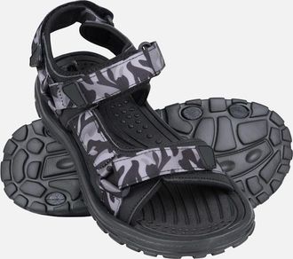 Mountain Warehouse Mens Mountain Warehouse Mens Crete Camo Sandals - Grey - Size: 11