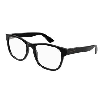 Gucci Zwarte Brillenmontuur - Heren - Brillen - Zwart - 53 MM - Accessoires