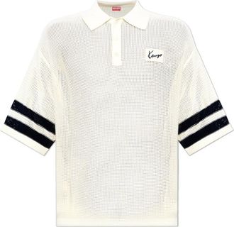 Kenzo Decoratief Gebreide Polo - Heren - Polos - Beige - M - Tops