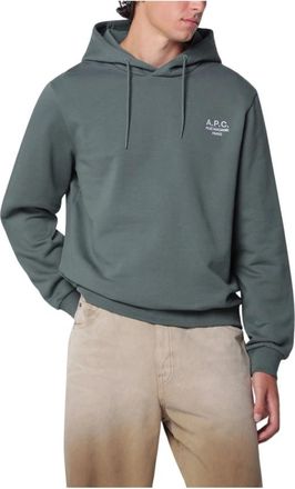 A.P.C. Standard Rue Madame Hoodie - Heren - Hoodies - Groen - M - Katoen - Hoodies & sweatvesten