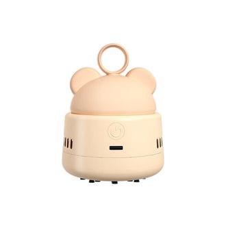 OEM Aspiradora Con Forma De Anillo Con Forma De Cabeza De Oso, Ideal Para Limpiar Polvo Y Migas, Color Albaricoque