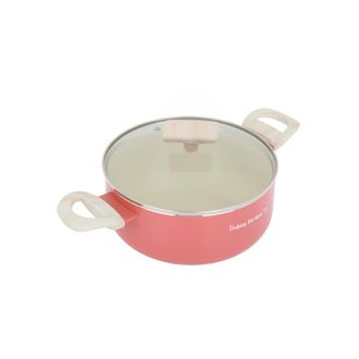 KASANOVA Casseruola 22 cm corallo Cooking Therapy con coperchio