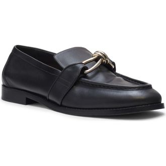 Bottega Veneta Astaire Knot Bit Loafer in Black/Silver at Nordstrom, Size 14Us