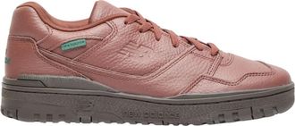 New Balance Leren Sneakers met Debossed en Geborduurde Logos - Heren - Sneakers - Bruin - 43 EU - Leer - Schoenen