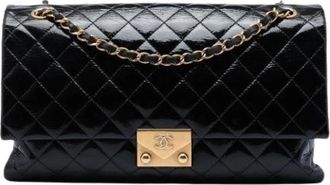 Chanel Pre-owned Leather chanel-bags - Dames - Vintage Schoudertas - Zwart - ONE Size - Vintage